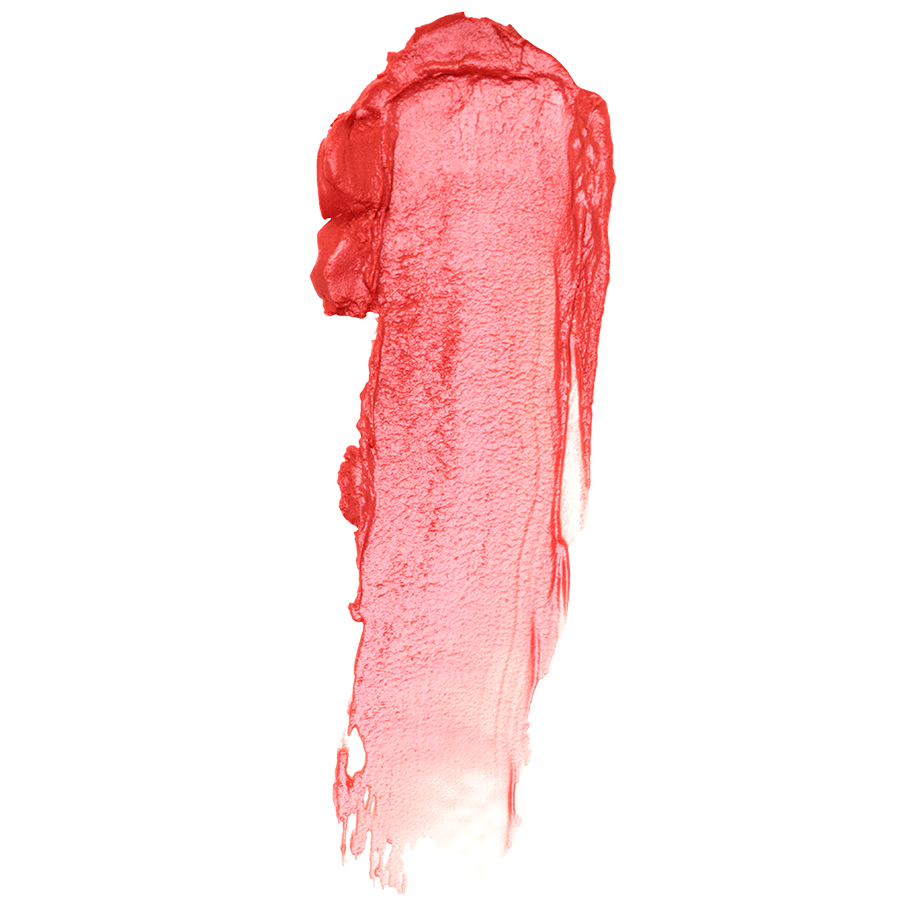 Swatch du Peachy Rose Hydrating Lip Tint révélant une texture lisse, crémeuse et une couleur vibrante.