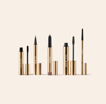 The Complete Eye Edit featuring gold brow and eye essentials including the Bronze Eye Perfecting Shimmer Stick.