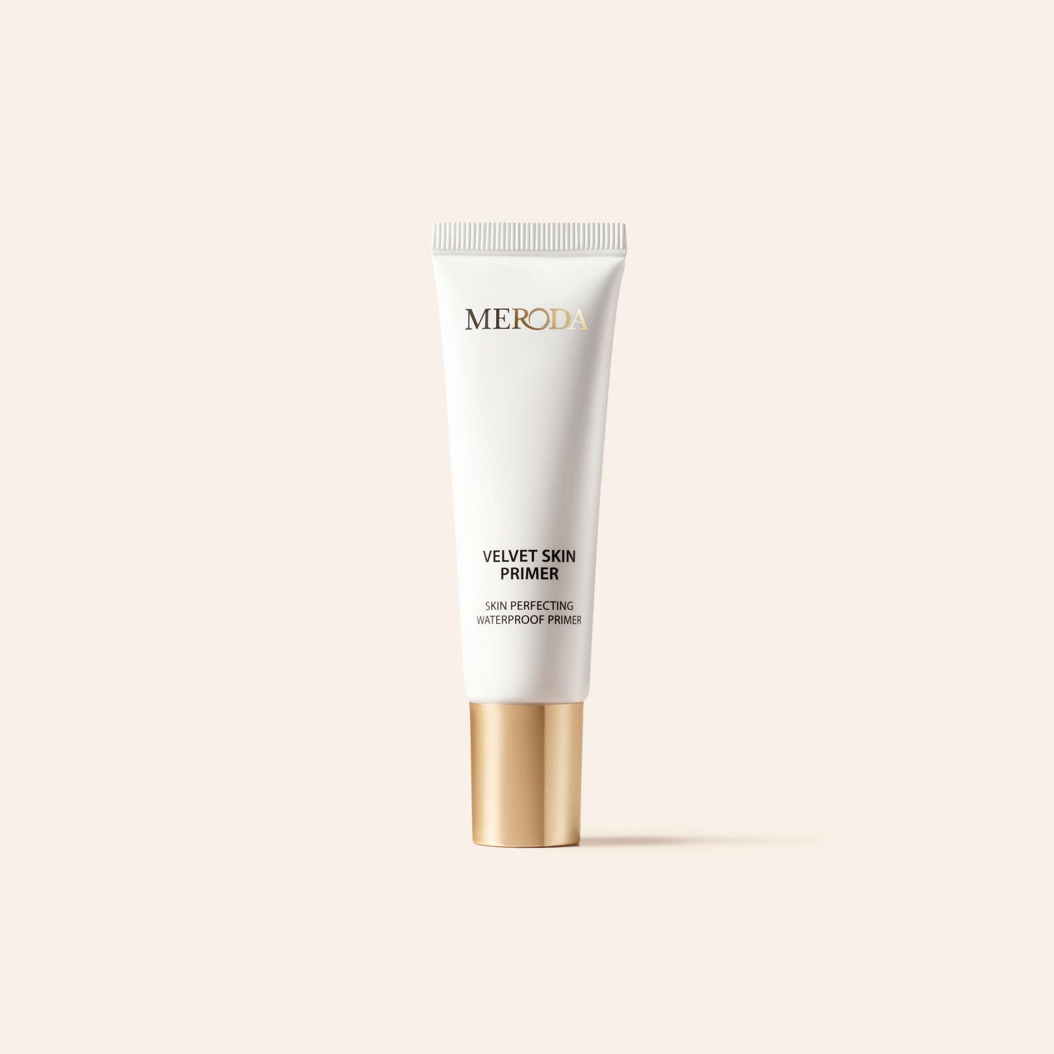 Meroda Cosmetics Mini Primer tube, a skin perfecting waterproof primer that blurs pores and fine lines