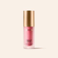 Meroda Cosmetics Vibrant Cheeks Liquid Blush bottle in Pink Peony