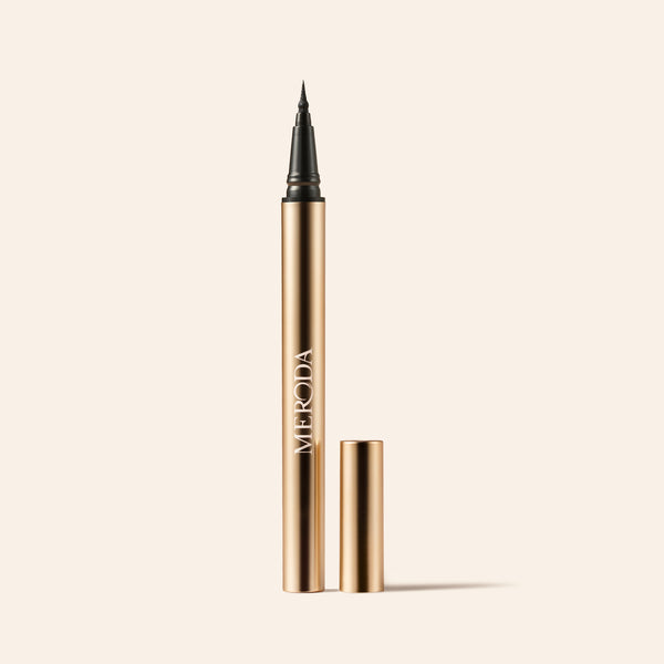 Meroda Cosmetics It's All About The Wing Liquid Waterproof Eyeliner gold metallic pen with a fine precision tip