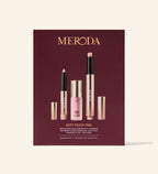 Soft Touch Trio gift set featuring the champagne eye shimmer stick, dusty rose liquid blush, and hydrating lip tint.