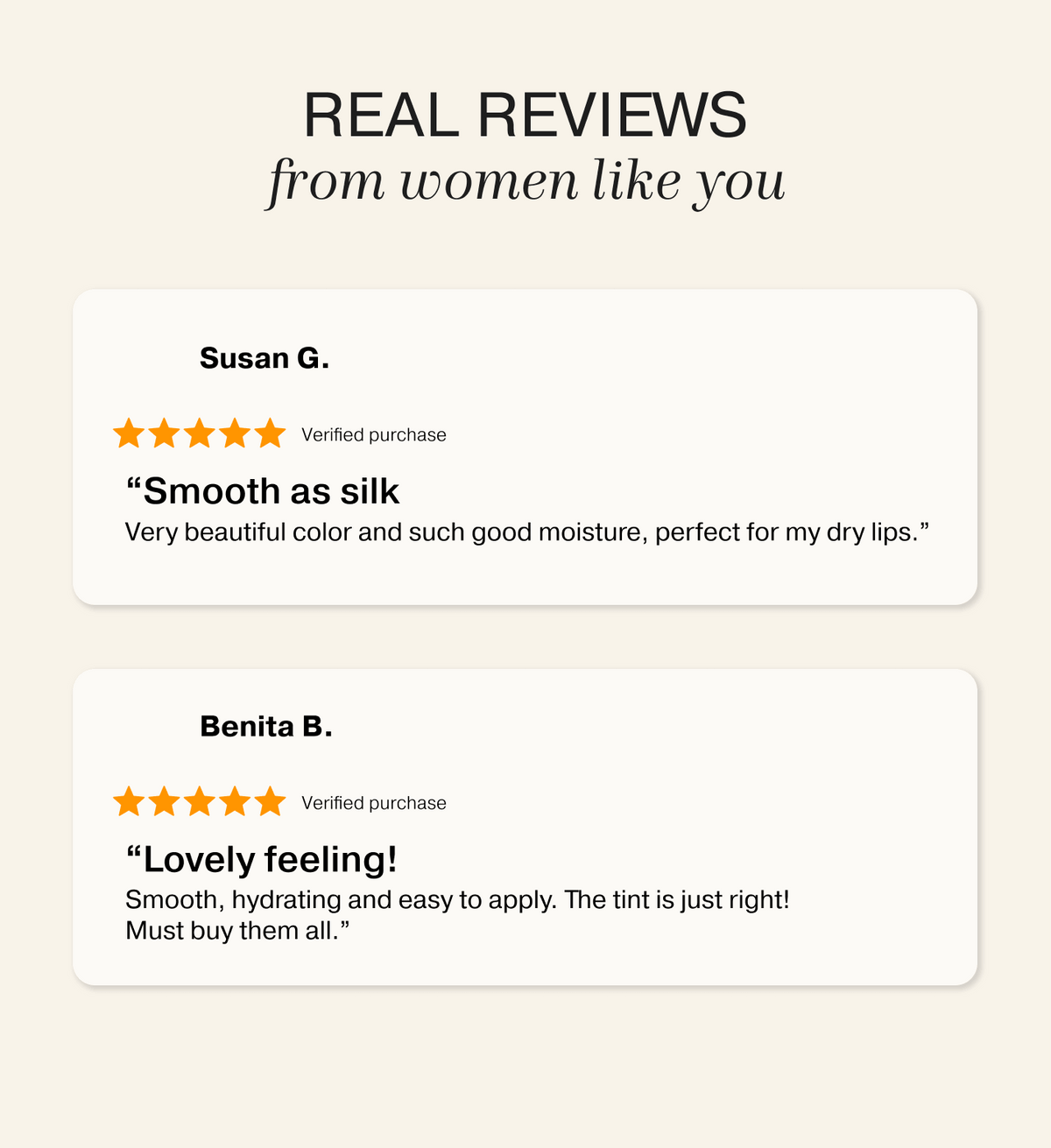 Reseñas de clientes para el Mini Lip Tint Trio que elogian la hidratación y textura suave.